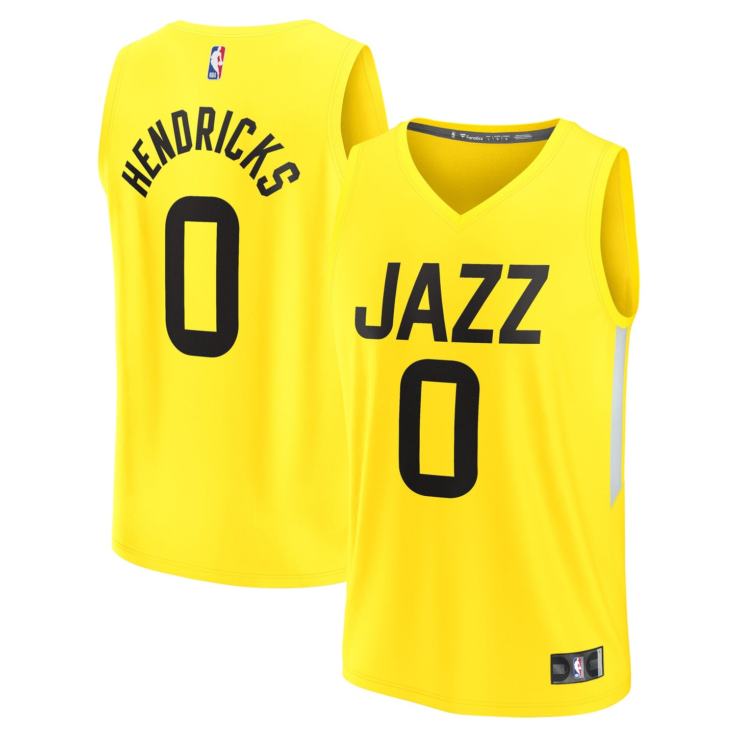 Draft Pick Utah Jazz Fanatics Branded 2023 NBA Draft First Round Pick Fast Break Replica Jersey - Icon Edition - Yellow