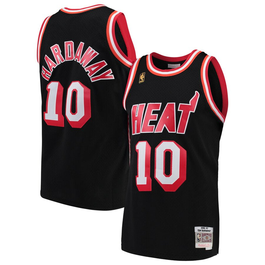Miami Heat Tim Hardaway Mitchell & Ness NBA Mens Hardwood Classic Swingman Jersey