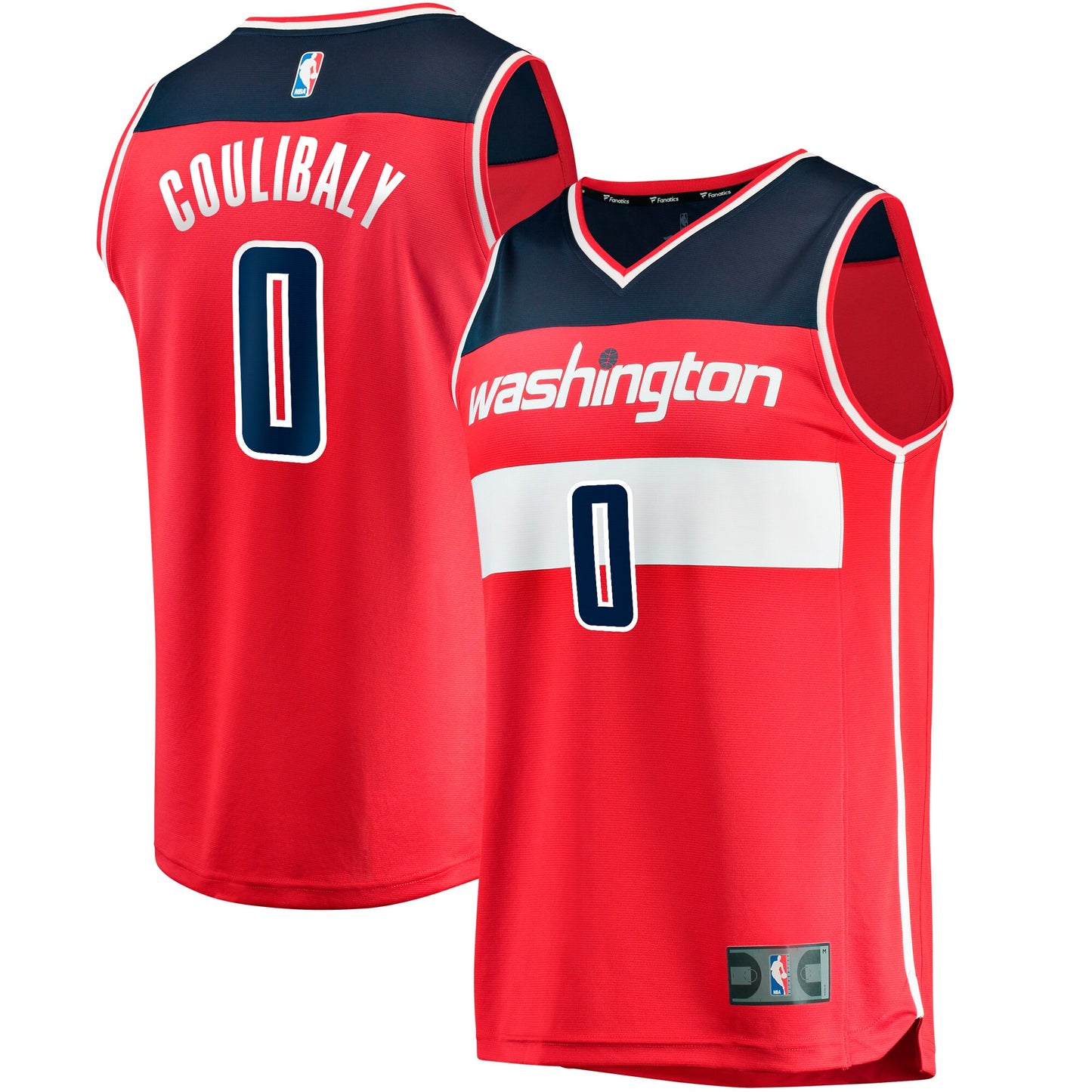 First Round Washington Wizards Fanatics Branded Youth 2023 NBA Draft First Round Pick Fast Break Replica Jersey - Icon Edition - Red