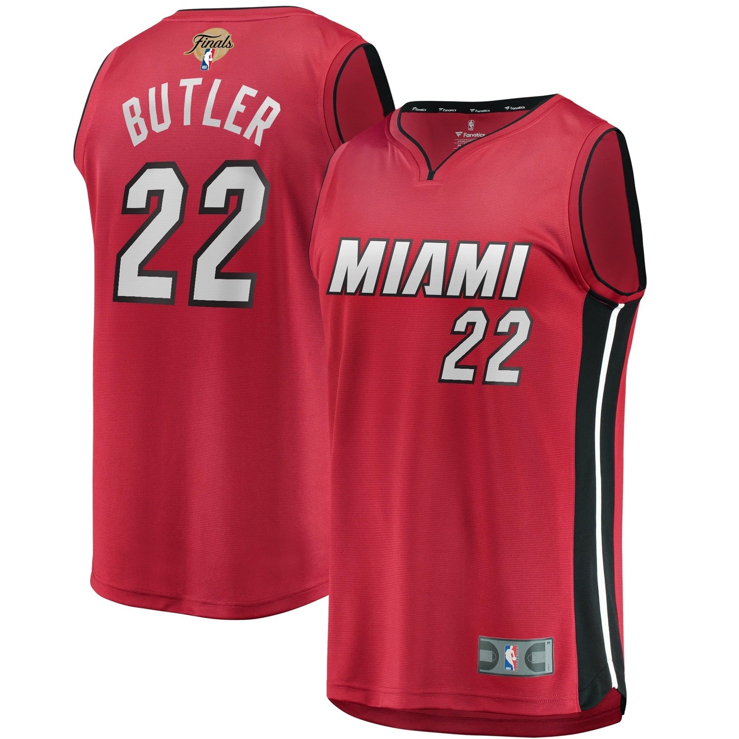 Men's Fanatics Branded Jimmy Butler Red Miami Heat 2023 NBA Finals Fast Break Player Jersey - Statement Edition