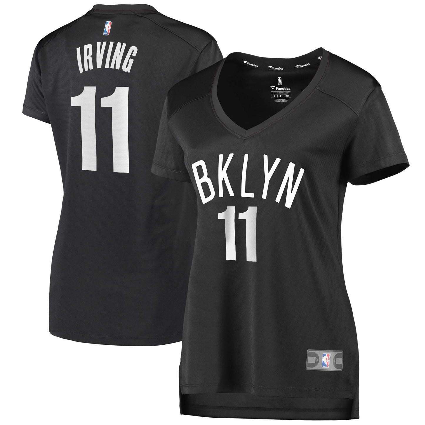 Women's Fanatics Branded Kyrie Irving Charcoal Brooklyn Nets Fast Break Player Jersey - Statement Edition