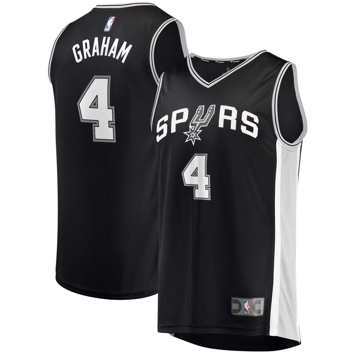Devonte' Graham San Antonio Spurs Fanatics Branded Fast Break Player Jersey - Icon Edition - Black