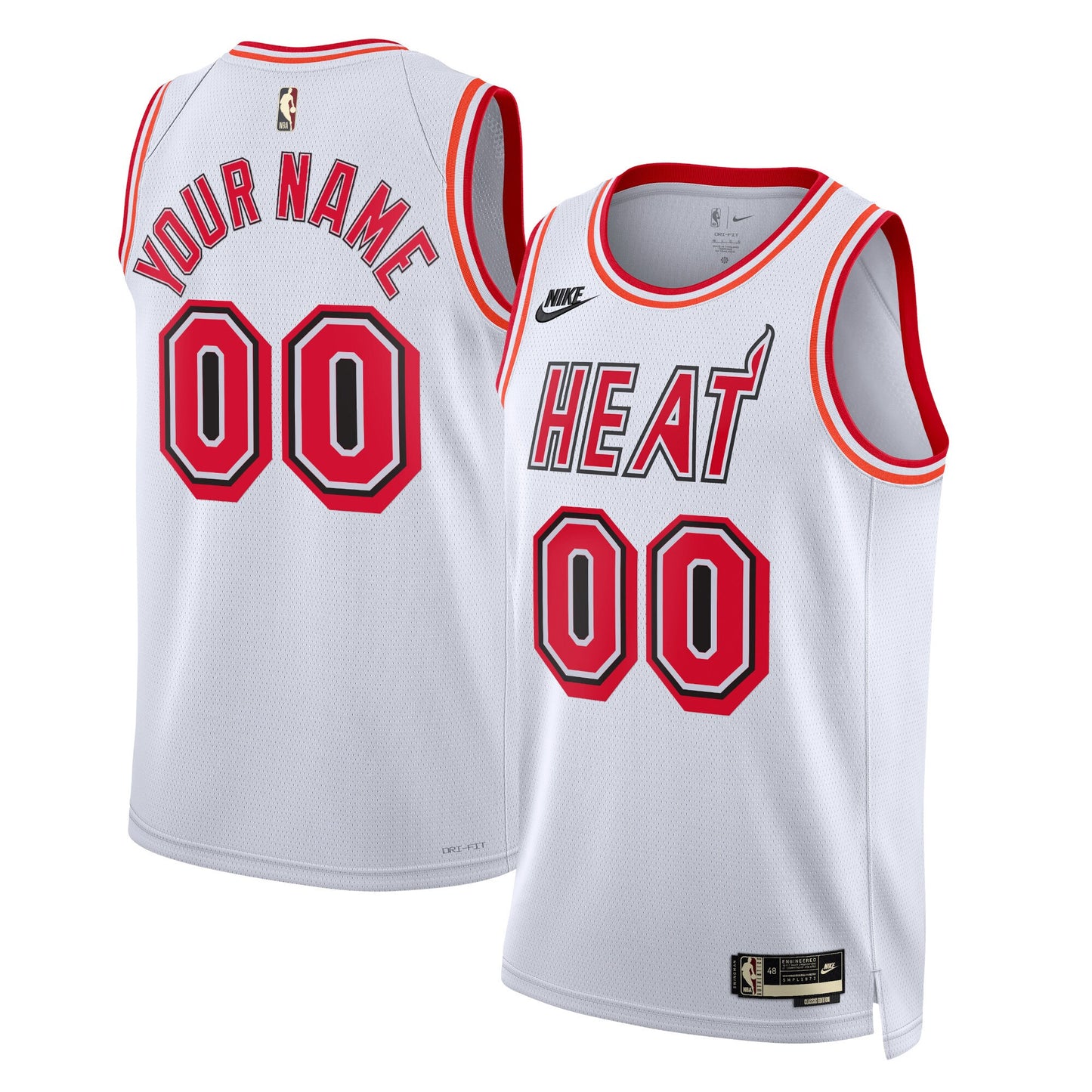 Miami Heat Nike Unisex 2022/23 Custom Swingman Jersey - Classic Edition - White
