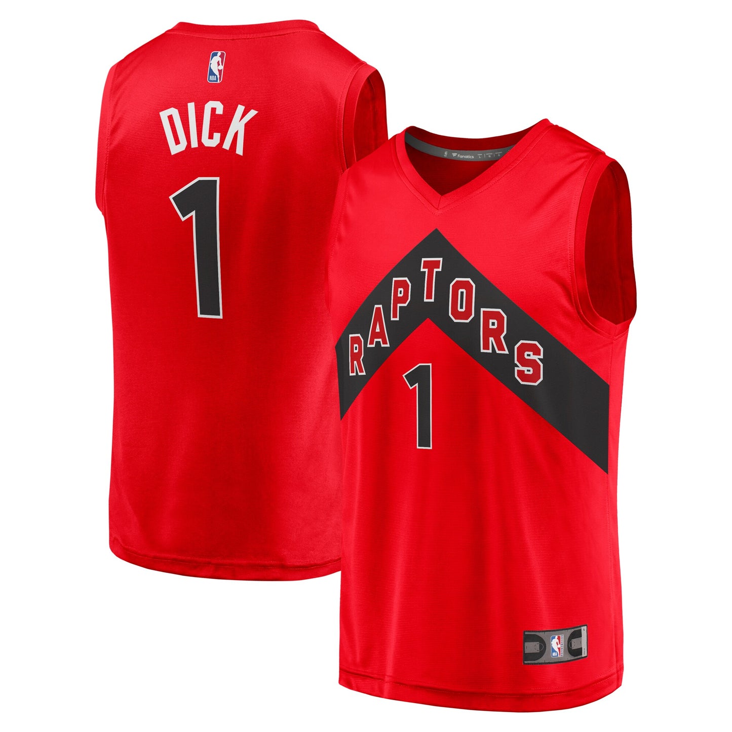 Gradey Dick Toronto Raptors Fanatics Branded Youth Fast Break Player Jersey - Icon Edition - Red
