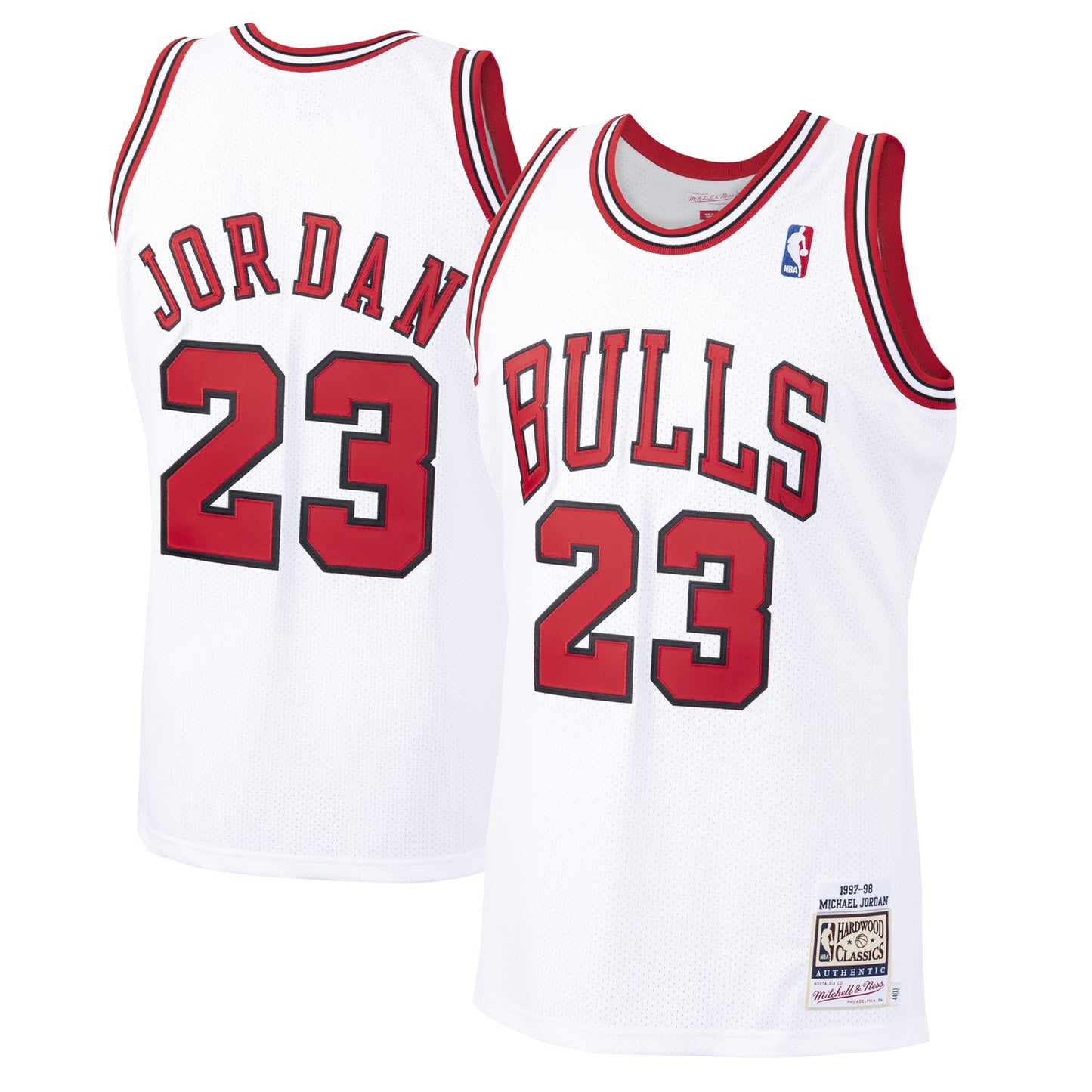 Michael Jordans Chicago Bulls Mitchell & Ness 1997-98 Hardwood Classics Authentic Player Jersey - White