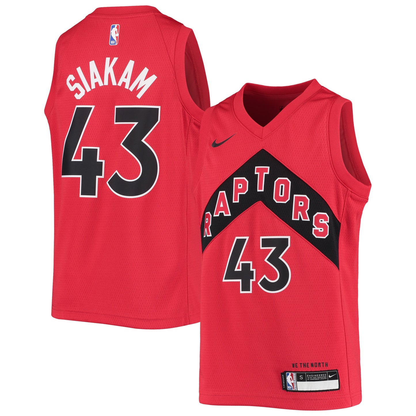 Pascal Siakam Toronto Raptors Nike Youth 2020/21 Swingman Jersey - Red - Icon Edition
