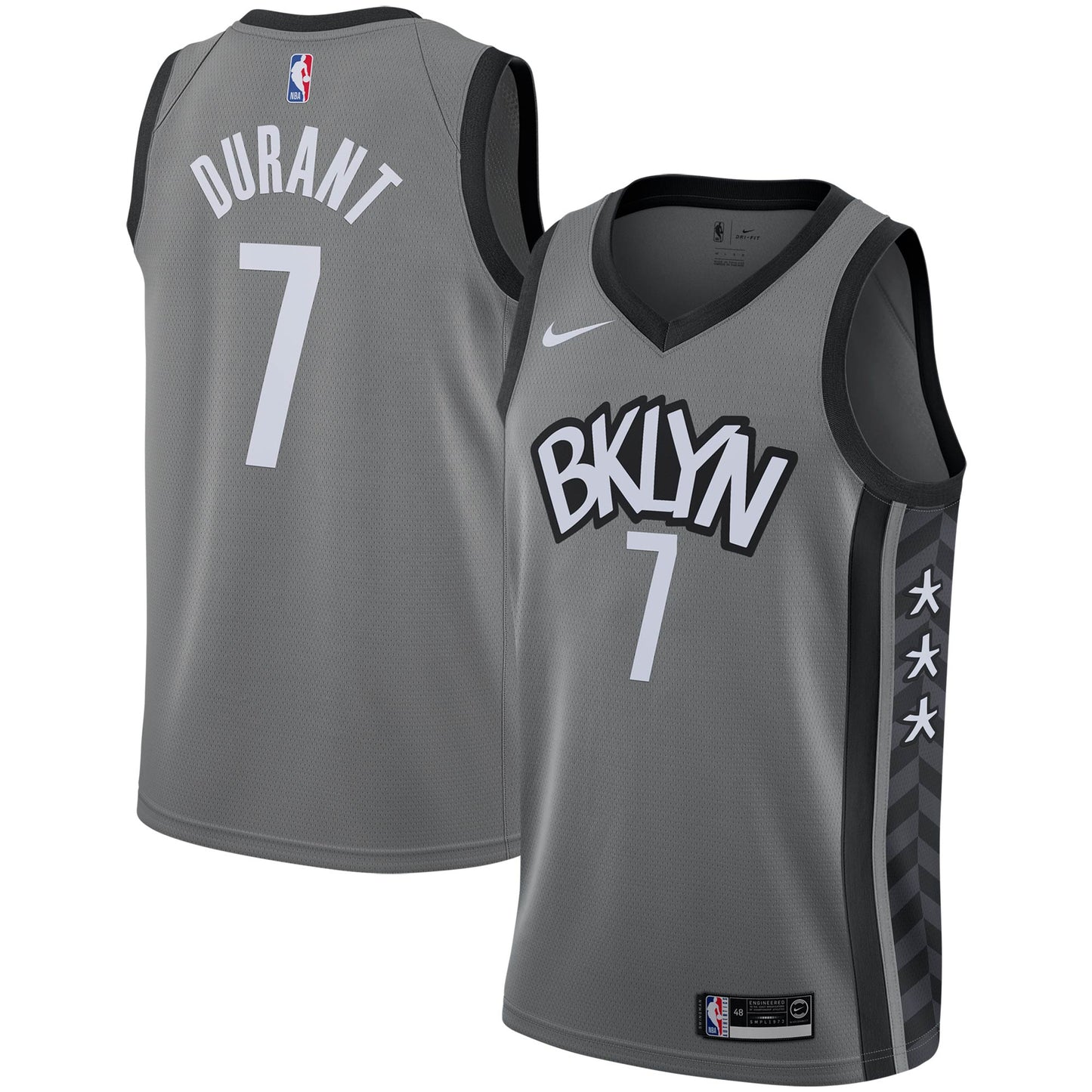 Kevin Durant Brooklyn Nets Nike 2019/2020 Swingman Jersey - Statement Edition - Gray