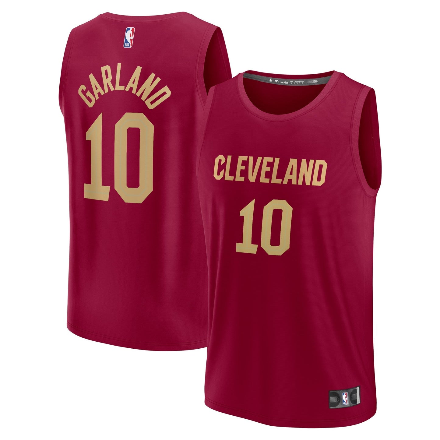 Youth Fanatics Branded Darius Garland Wine Cleveland Cavaliers 2021/22 Fast Break Player Jersey - Icon Edition