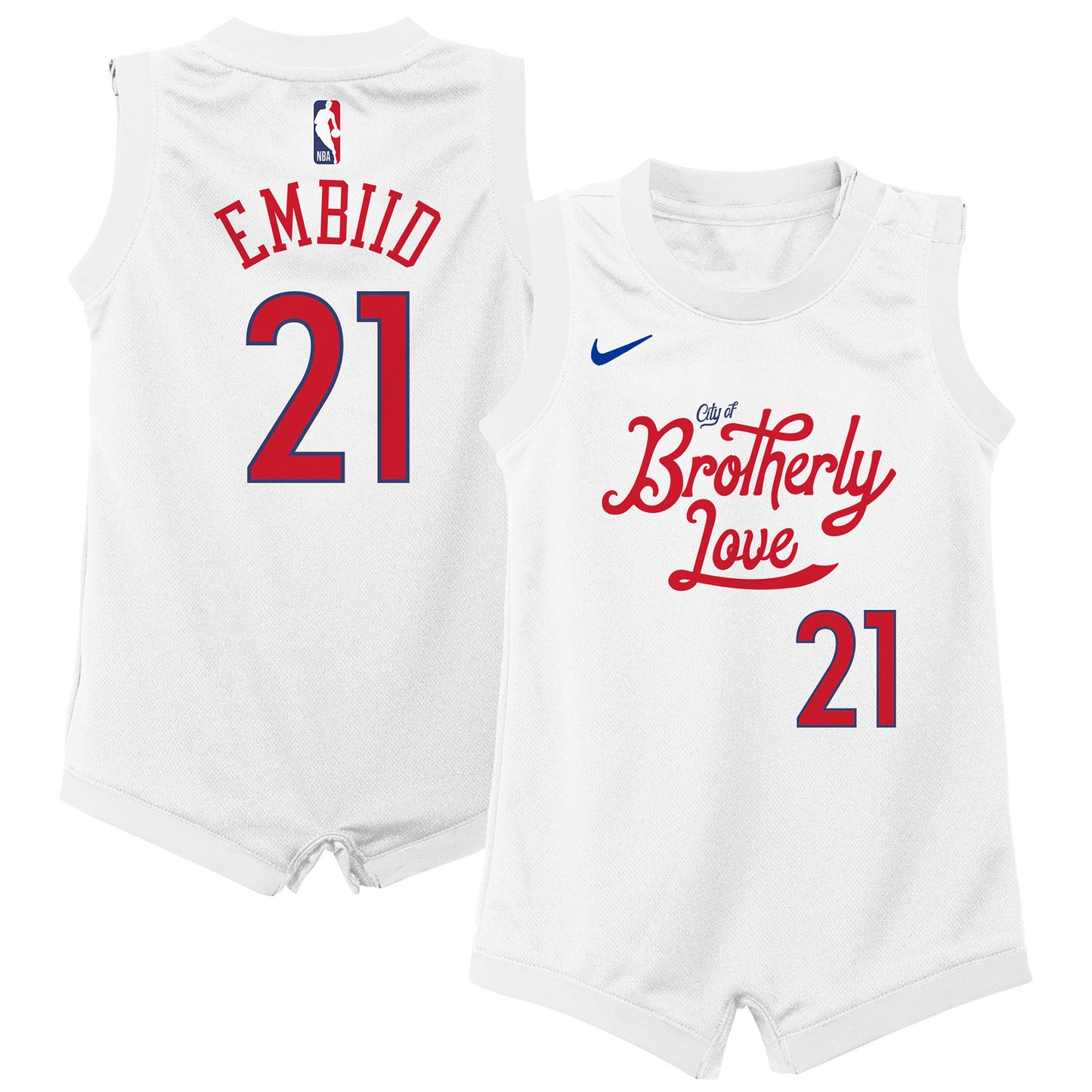 Joel Embiid Philadelphia 76ers Nike Infant 2022/23 Replica Jersey - City Edition - White
