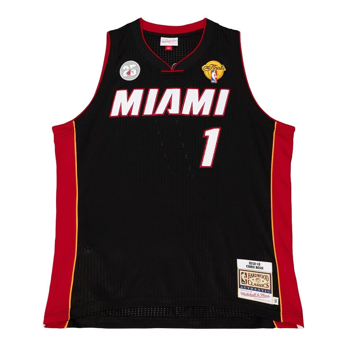Authentic Chris Bosh Miami Heat Road Finals 2012-13 Jersey