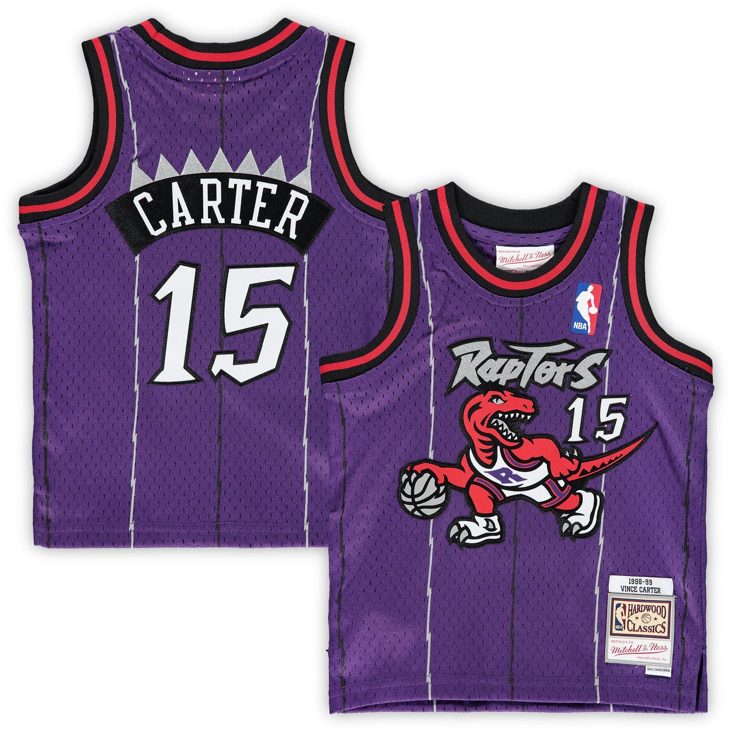 Vince Carter Toronto Raptors Mitchell & Ness Infant 1998/99 Hardwood Classics Retired Player Jersey - Purple