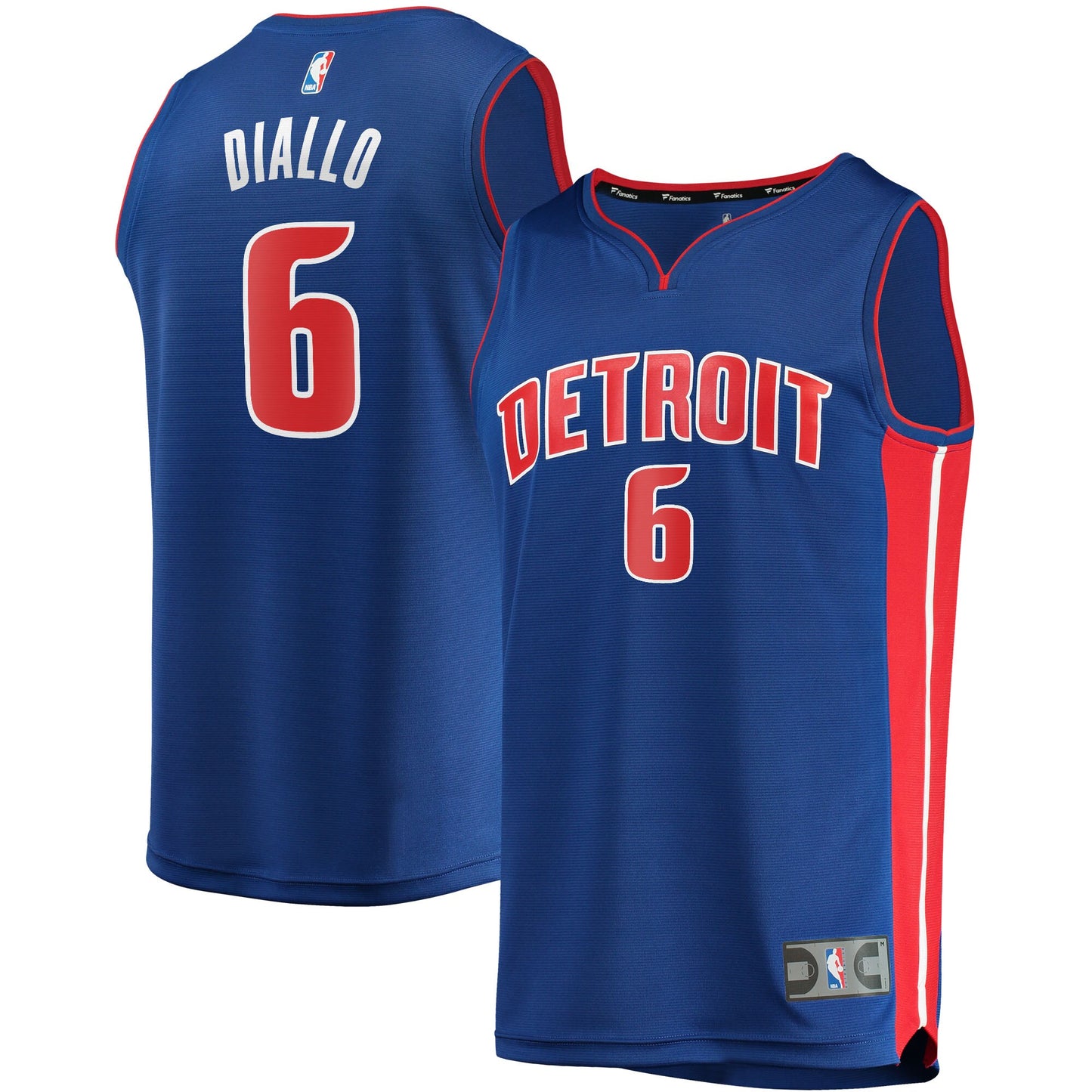 Hamidou Diallo Detroit Pistons Fanatics Branded 2021/22 Fast Break Replica Jersey - Icon Edition - Blue