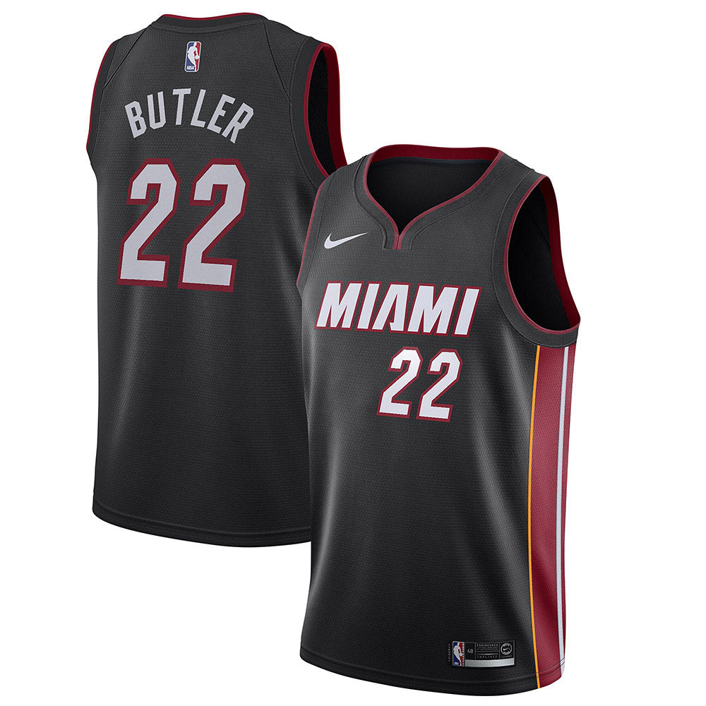 Youth Miami Heat Jimmy Butler Icon Edition Jersey - Black