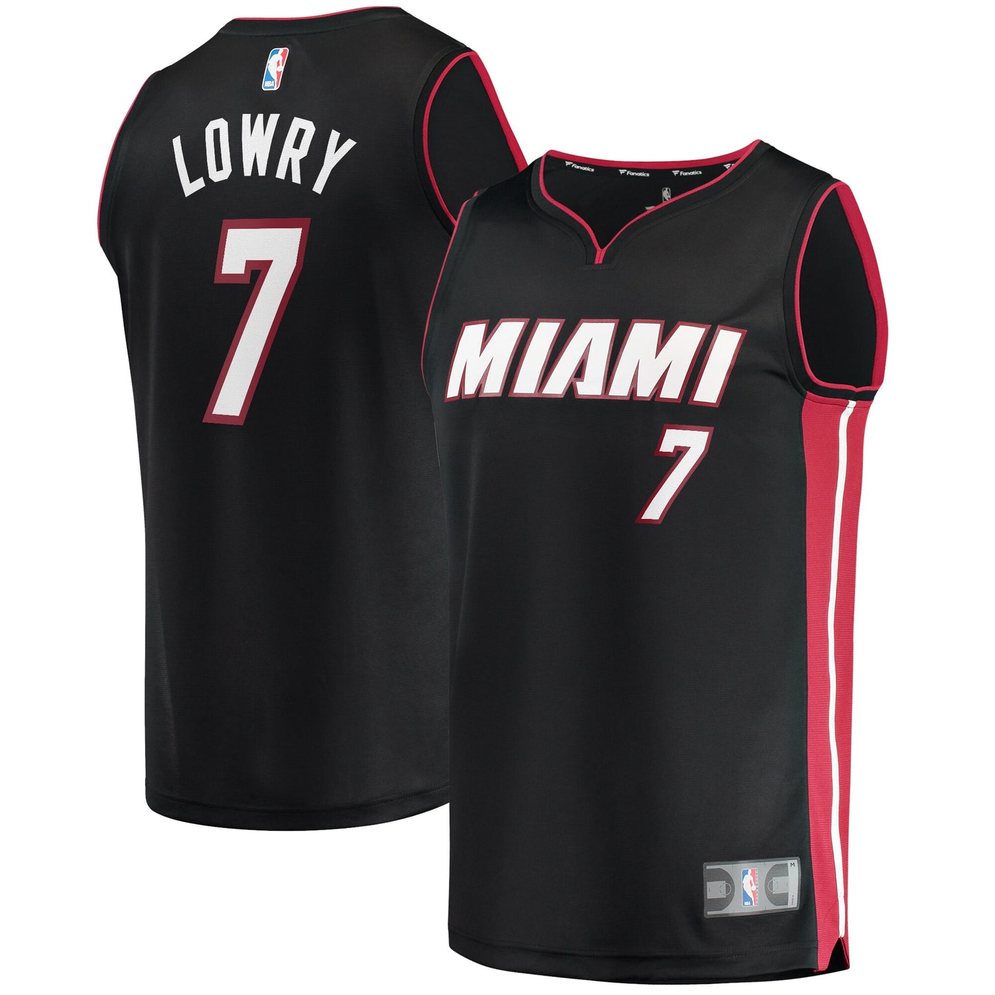 Kyle Lowry Miami Heat Fanatics Branded Fast Break Replica Jersey - Icon Edition - Black