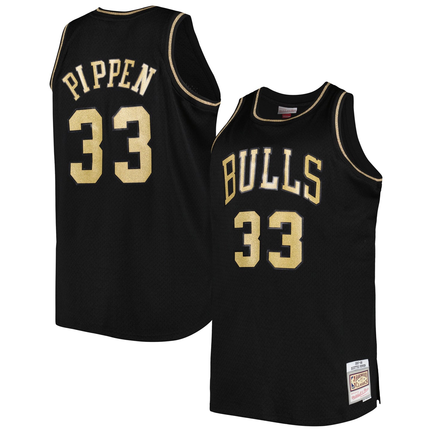 Scottie Pippen Chicago Bulls Mitchell & Ness Big & Tall Hardwood Classics 1997/98 Swingman Jersey - Black