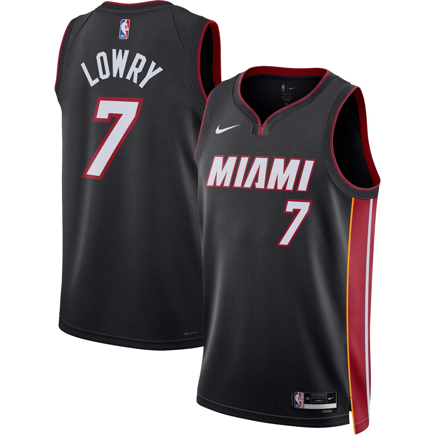Kyle Lowry Miami Heat Nike Unisex Swingman Jersey - Association Edition - Black