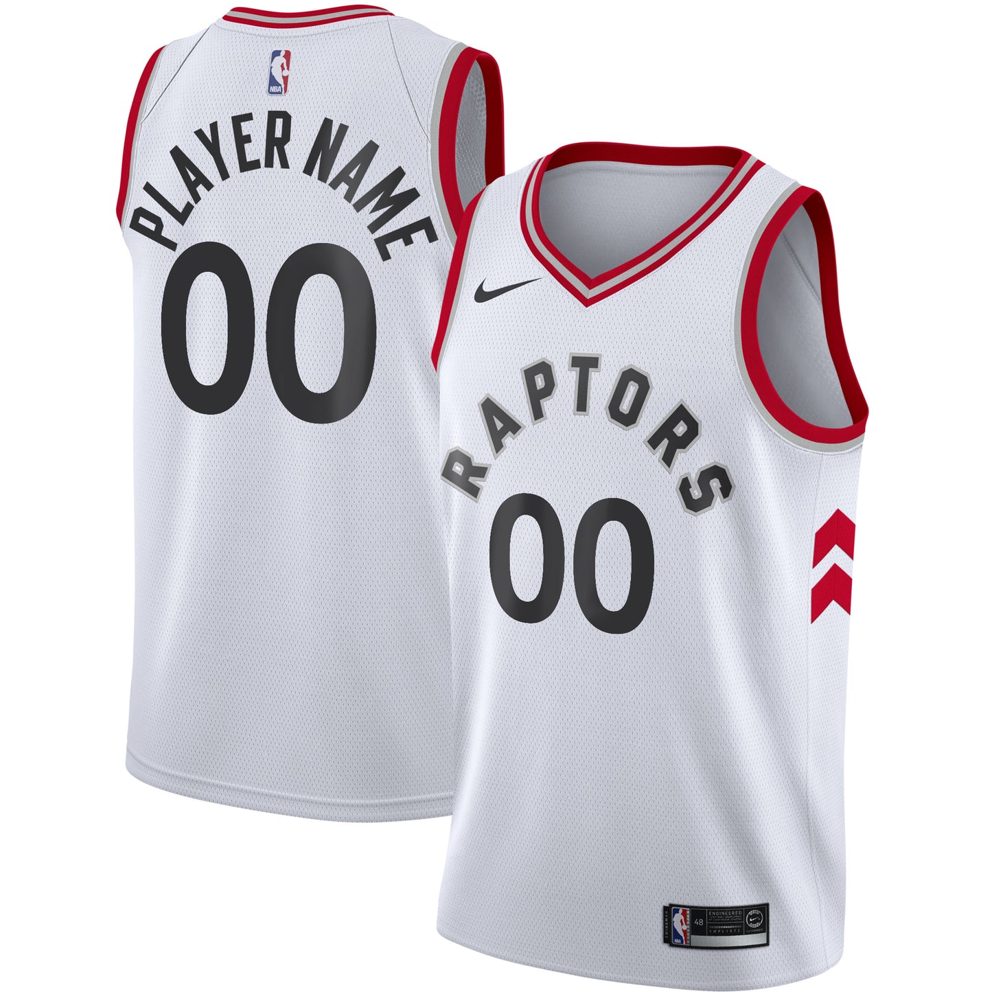 Toronto Raptors Nike 2020/21 Swingman Custom Jersey - Association Edition - White