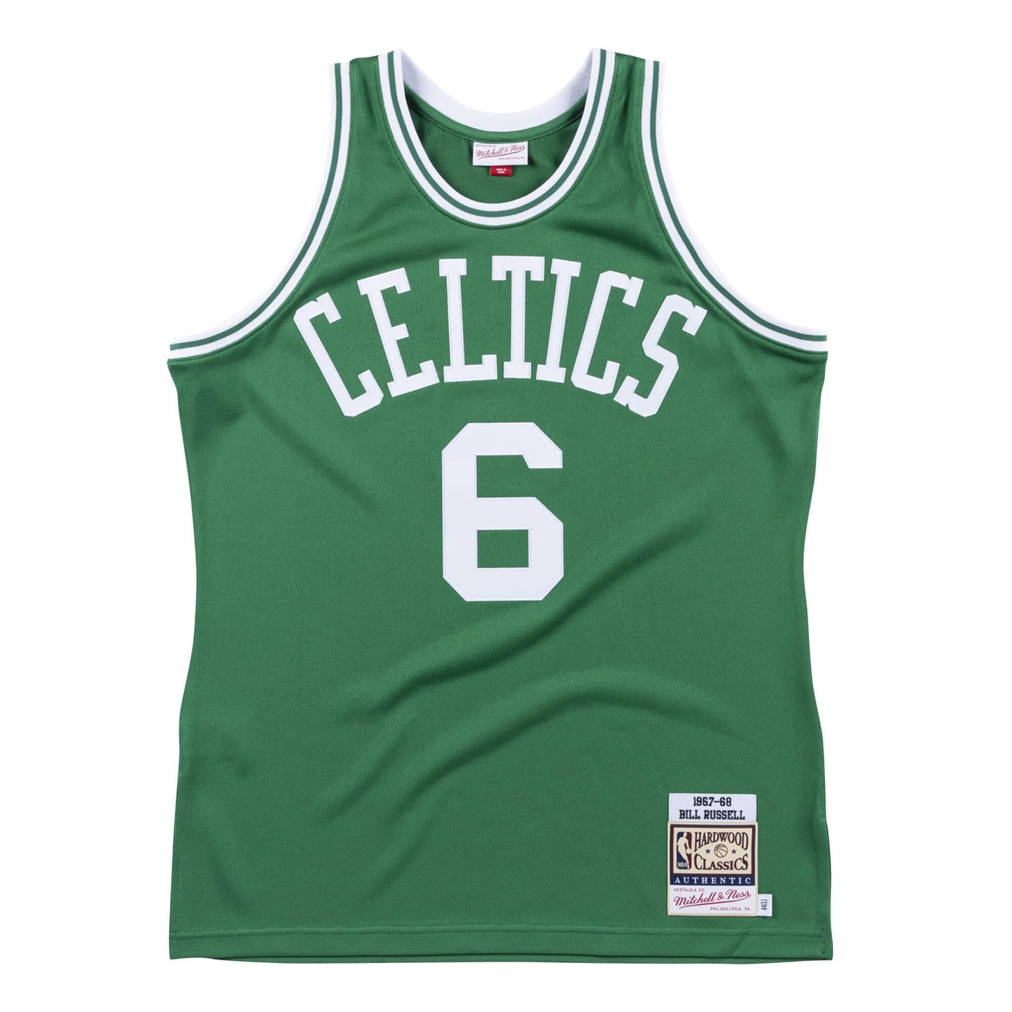 Authentic Jersey Boston Celtics 1967-68 Bill Russell