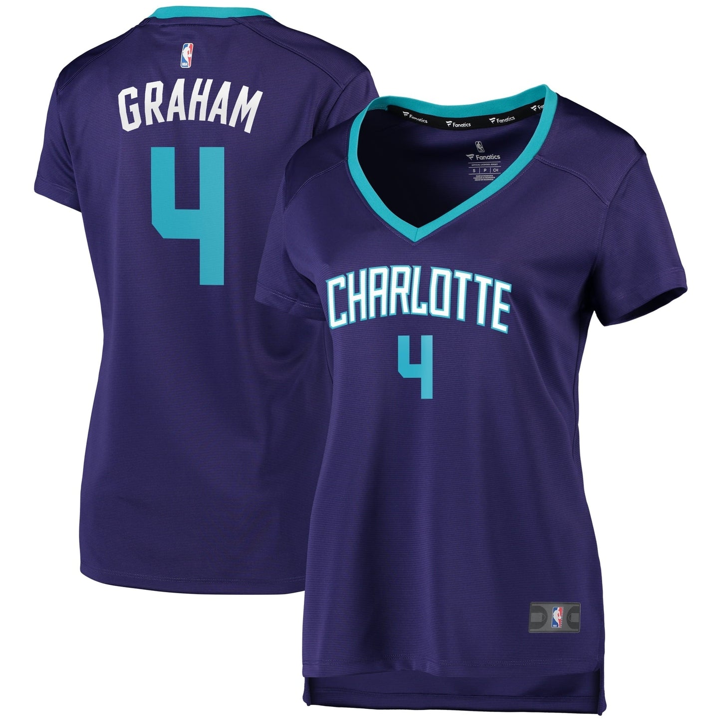 Women's Fanatics Branded Devonte Graham Purple Charlotte Hornets Fast Break Replica Player Jersey - Statement Edition