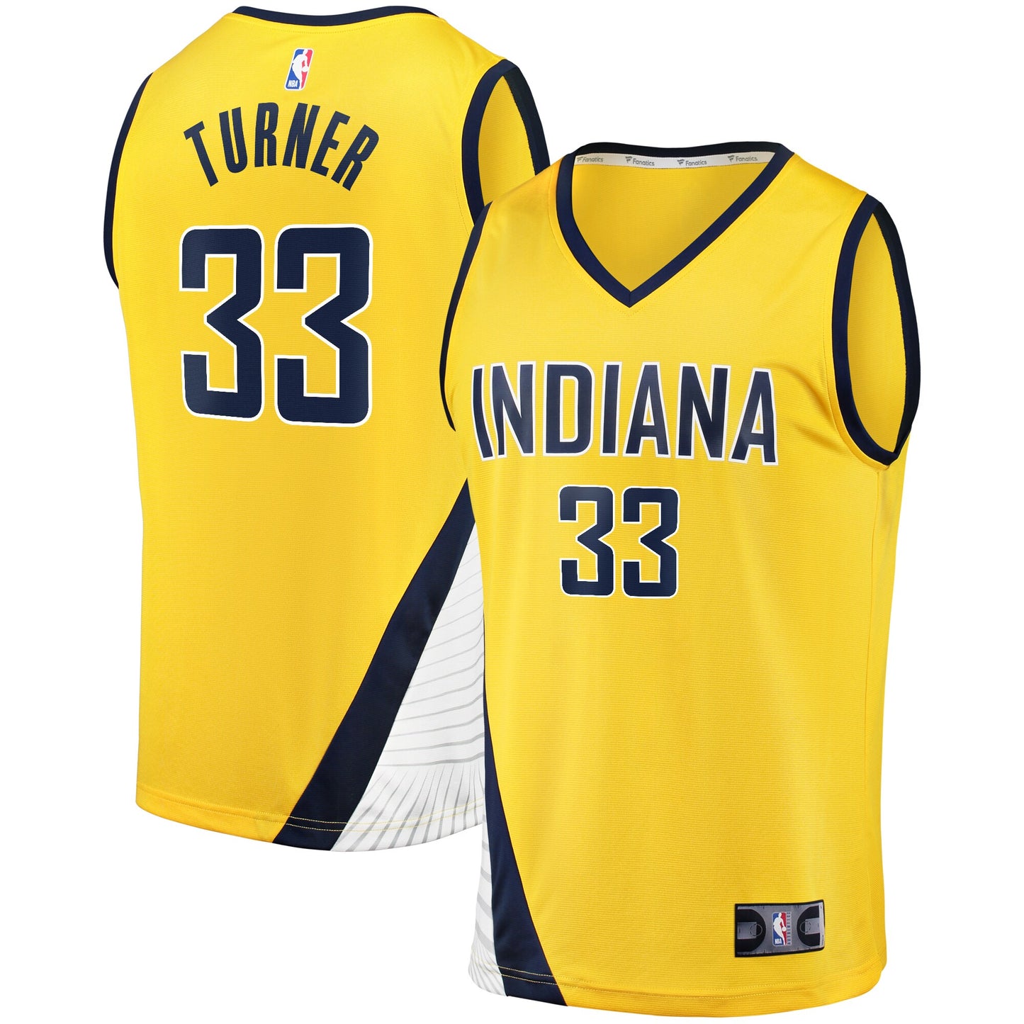 Myles Turner Indiana Pacers Fanatics Branded Fast Break Replica Jersey - Statement Edition - Gold